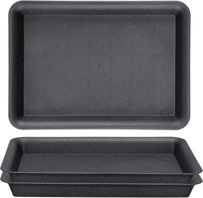 GREANER 10 Inch Plastic Plant Tray Saucer Rectangular, Humidity Trays by GREANER