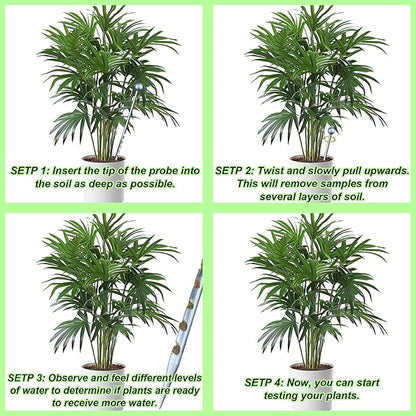 14" Soil Probe for House Plants Stainless Steel Garden Soil Sample Probe No - Image 4