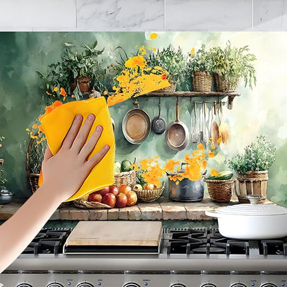 NYZE Kitchen Backsplash Stickers Waterproof Stove Backsplash Protector - Image 6
