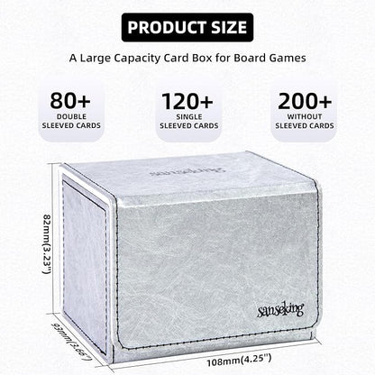 Magic Card Deck Box for MTG Single Deck Card Box fits 100+ TCG Sleeved Cards - Image 2