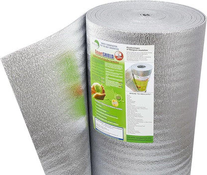 SmartSHIELD -5mm 48''X50ft Reflective Insulation Roll, Foam Core Radiant Barrier by INSULATIONMARKETPLACE