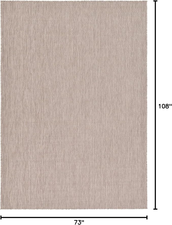 Unique Loom Collection Casual Transitional Solid Heathered Indoor/Outdoor - Image 2