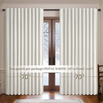 108 Inch Floor to Ceiling Blackout Curtains 70 Inches Wide - Image 6