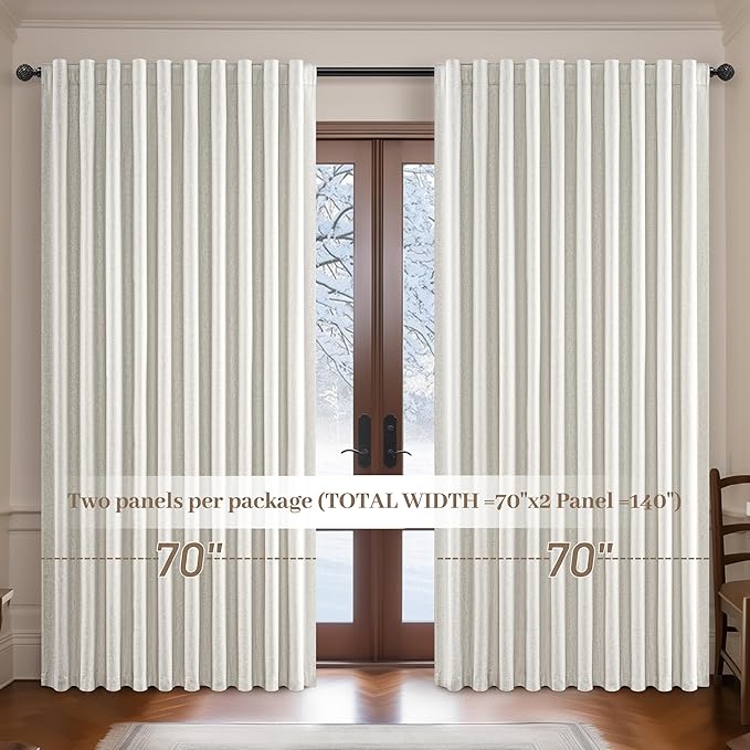 Birch Extra Wide 70 Inch Total 140" Blackout Crtains - Image 7
