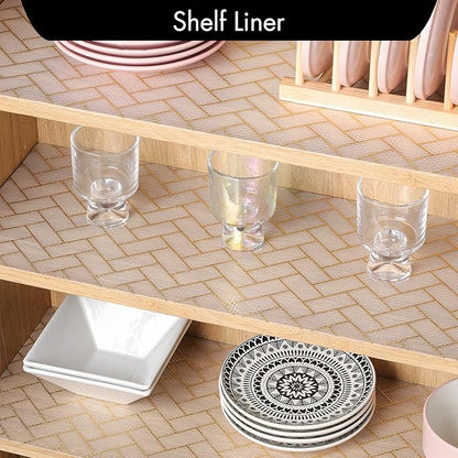 Cooyes Shelf Liner for Kitchen Cabinets – Non-Adhesive Waterproof Drawer Liner - Image 3