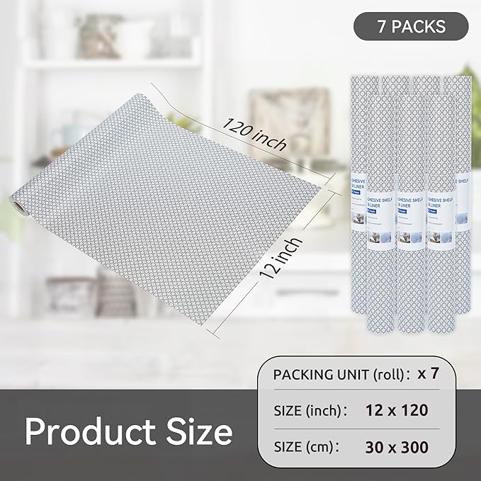 FIFTY FEET 12"x120" Non-Adhesive Shelf Liner - Image 5