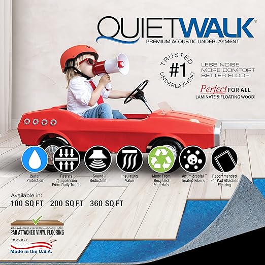 QuietWalk Underlayment 360 sq ft – 3 mm Thick – - Image 13