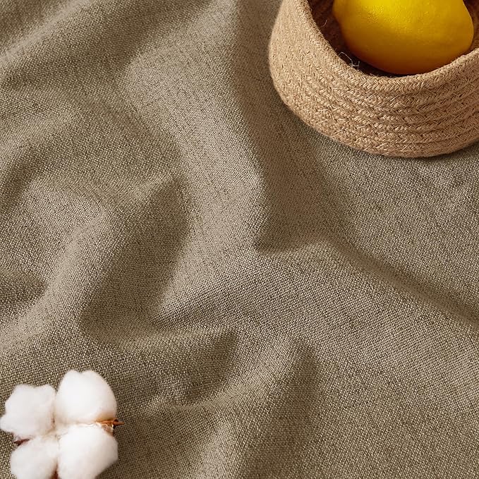 RYB HOME Linen Textured 100% Blackout Curtains - Image 7
