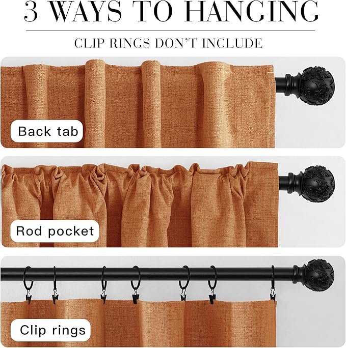 RYB HOME 100% Blackout Fall Curtains - Image 7