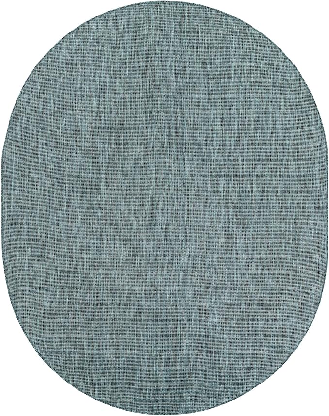 Unique Loom Outdoor Solid Collection Area Rug - Image 3