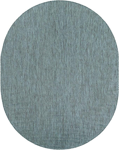 Unique Loom Outdoor Solid Collection Area Rug - Image 3