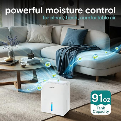 SereneLife 2-in-1 91 Oz Dehumidifier - Image 2