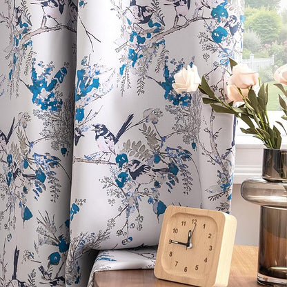 H.VERSAILTEX 100% Blackout Floral Curtains 96 inch Length 2 Panels Vintage - Image 8