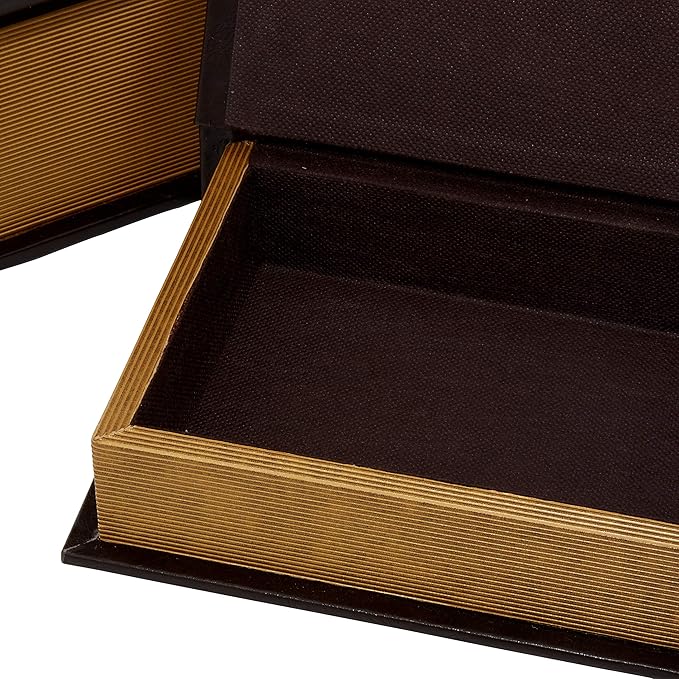 Deco 79 Wooden Decorative Box Faux Storage Book Book Shaped Boxes - Image 6