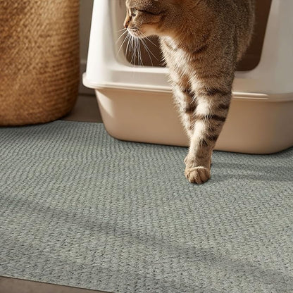 Mohawk Home Litter Box Moisture Barrier Mat Utility Solid Gray 4' X 6' Other - Image 2