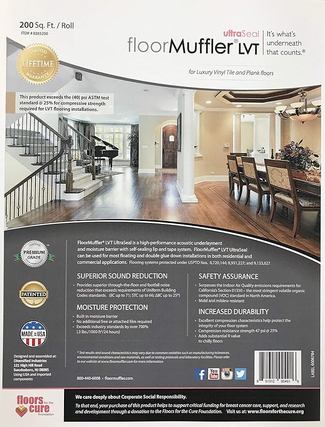 LVT/LVP Ultra Seal Underlayment 200 SF - Image 3