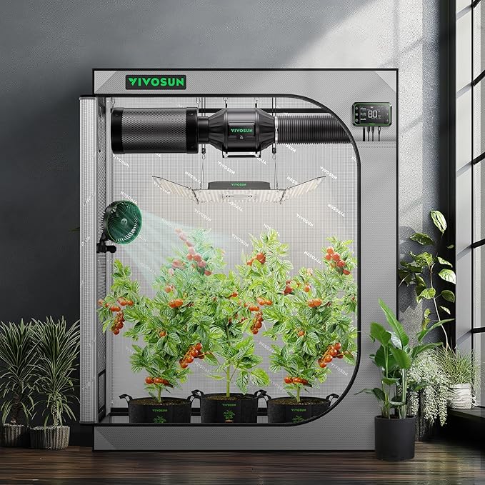 VIVOSUN G425 48"x24"x60" Grow Tent, 4x2 FT Advanced Gray Grow Tent - Image 8