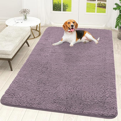 OLANLY Dog Door Mat for Muddy Paws 59x35, Absorbs Moisture and Dirt, Absorbent by OLANLY