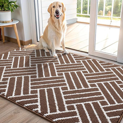 OLANLY Indoor Door Mat, 48x32 Inch, Dirt Resistant and Absorbent, Non-Slip by OLANLY