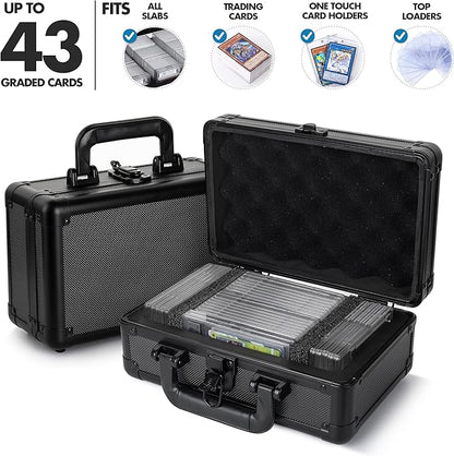FunGuys Modern Graded Card Storage Box, Holds 43 Slabs, Sports & Pokemon Cards - Image 2