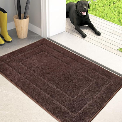 PURRUGS Dirt Trapping Door Mat 20" x 31.5", Non-Slip/Skid Machine Washable by PURRUGS