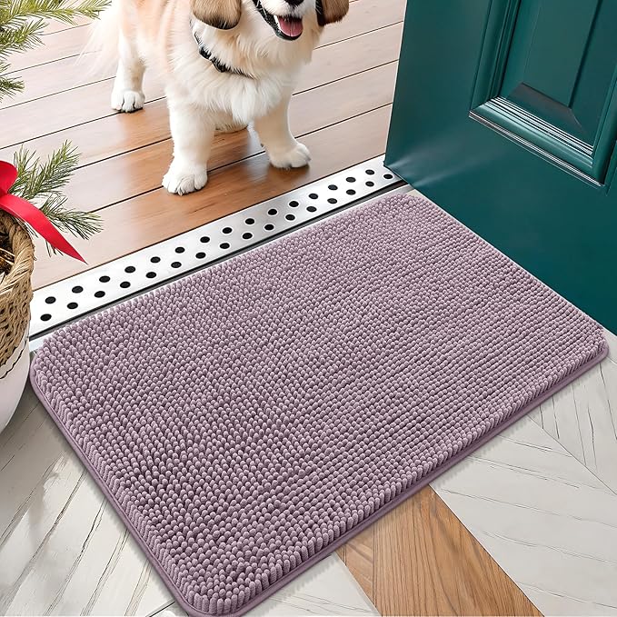 OLANLY Dog Door Mat for Muddy Paws 30x17, Absorbs Moisture and Dirt, Absorbent by OLANLY