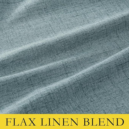 NICETOWN 100% Absolutely Blackout Linen Curtains - Image 8