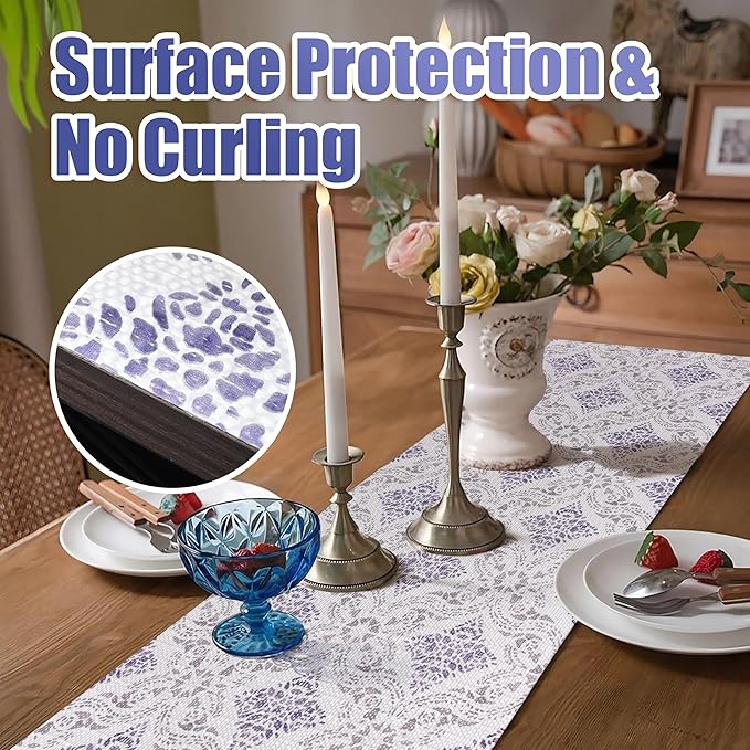 Tatyanna Shelf Liner for Kitchen Cabinets Non Adhesive Boho Drawer Liners - Image 8