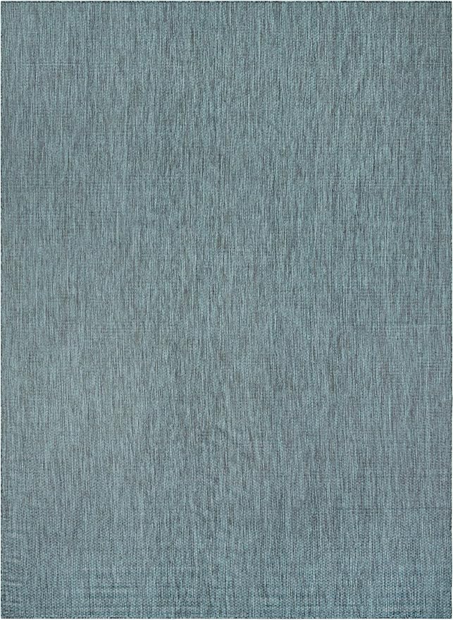 Unique Loom Outdoor Solid Collection Area Rug - Image 3