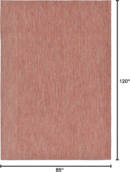Unique Loom Collection Casual Transitional Solid Heathered Indoor/Outdoor - Image 2