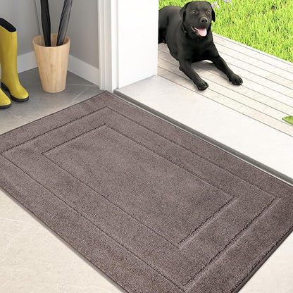 PURRUGS Dirt Trapping Door Mat 20" x 31.5", Non-Slip/Skid Machine Washable by PURRUGS