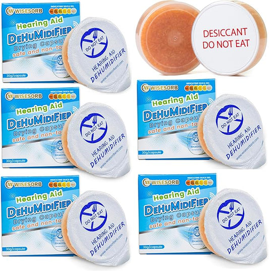 5 Pieces Hearing Aid Dryer, Hearing Aid Dryer Capsules Bricks, Hearing Aid by Wisesorb