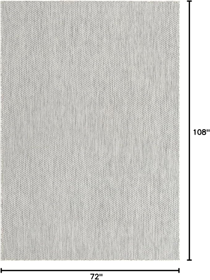 Unique Loom Collection Casual Transitional Solid Heathered Indoor/Outdoor - Image 3