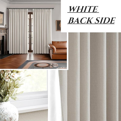 Pinch Pleated Blackout Curtains 100 Inches Extra Wide - Image 8