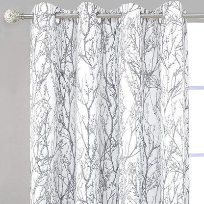DriftAway Tree Branch Blackout Curtains Double Layer 90 Inches Long - Image 3