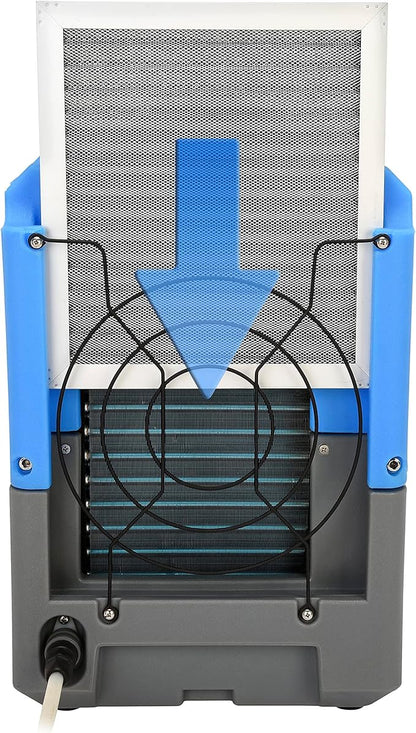 BlueDri 150PPD Low Grain Refrigerant Compact Portable Commercial Dehumidifier - Image 3