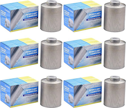 750 Grams 6pcs Gun Safe Dehumidifier, Reusable Canister Desiccant Dehumidifier by Wisesorb