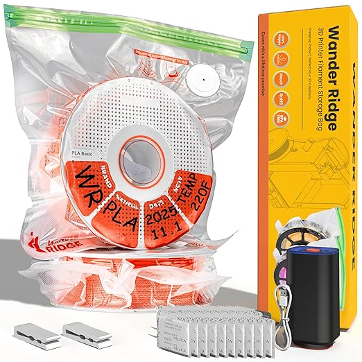 3D Printer Filament Storage Bags Vacuum Storage Bags Kit 3D Printer Accessories by Unknown