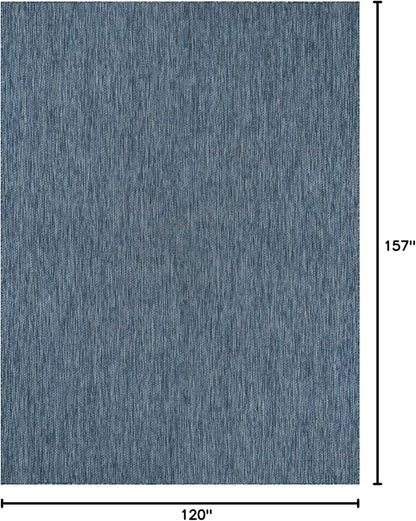 Unique Loom Collection Casual Transitional Solid Heathered Indoor/Outdoor - Image 2
