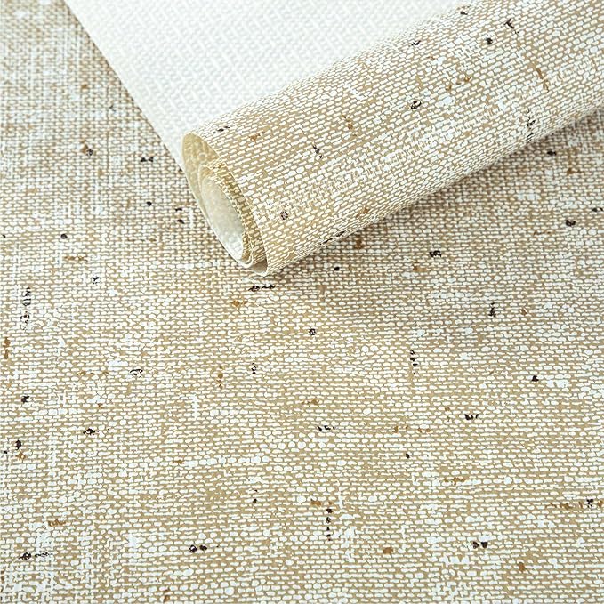 Beige Non-Adhesive Cabinet & Drawer Liner, 18in x 16FT, Durable Waterproof by DwellAid