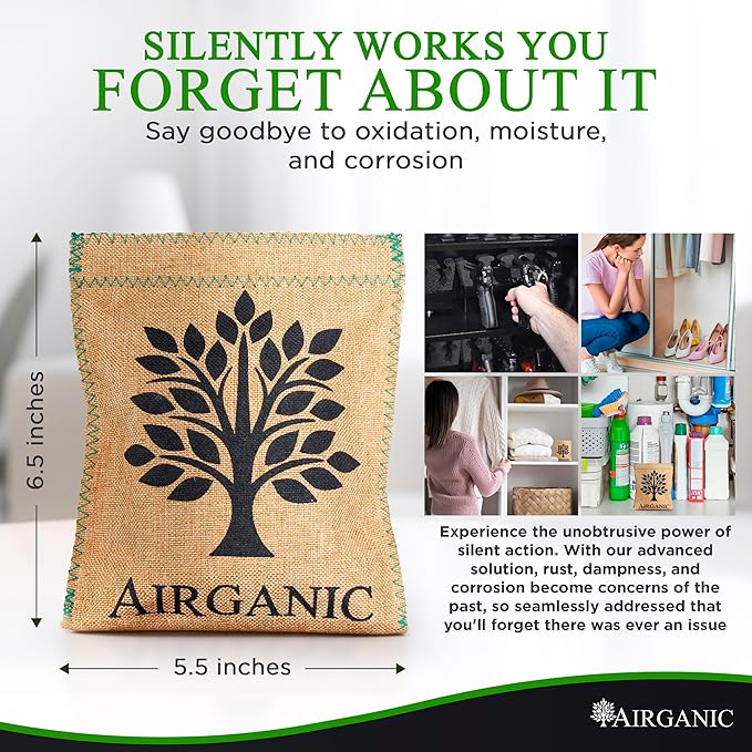 Natural Moisture Absorber Dehumidifier Bags – Plant & Mineral Desiccant Pouches - Image 4