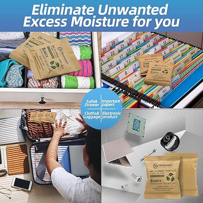 Kraft Clay Desiccants Packs for Safe, 264 Gram 2 Packs Dehumidifier for Gun Safe - Image 4