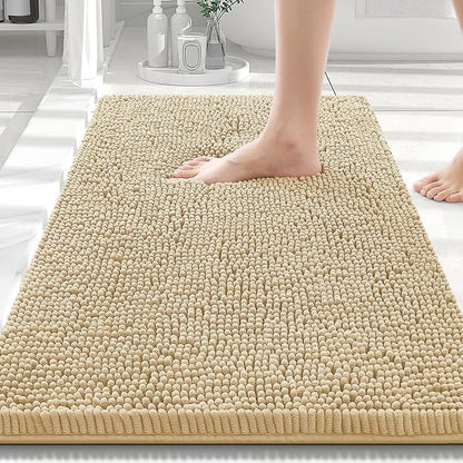 Smiry Luxury Chenille Bathroom Rugs 30x20, Extra Soft and Absorbent Shaggy Bath by Smiry
