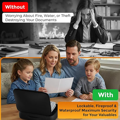 Fireproof Document Bag Waterproof Organizer Box - Image 2