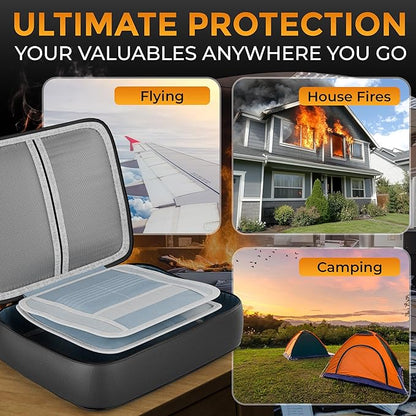 Fireproof Document Bag Waterproof Organizer Box - Image 4