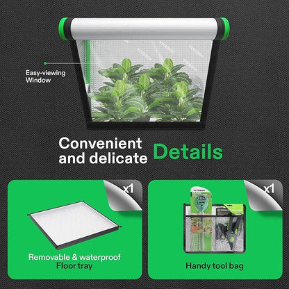 VIVOSUN 2-in-1 4x3 Grow Tent - Image 6