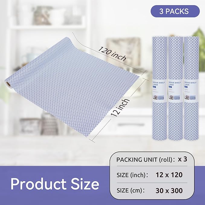 FIFTY FEET 12"x120" Non-Adhesive Shelf Liner - Image 5