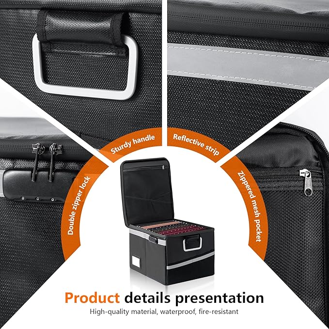 Fireproof Waterproof Document Box - Image 3