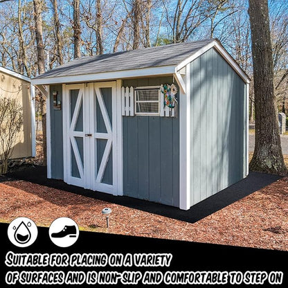 Haull Outdoor Storage Shed Floor Mat Waterproof Outdoor Carport Mat Thickened - Image 5
