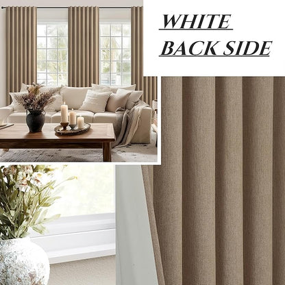 Rust Brown Short Small Window Room Darkening Curtains 54 Inches Long - Image 5